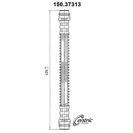 Centric Parts Brake Hose, 150.37313 150.37313